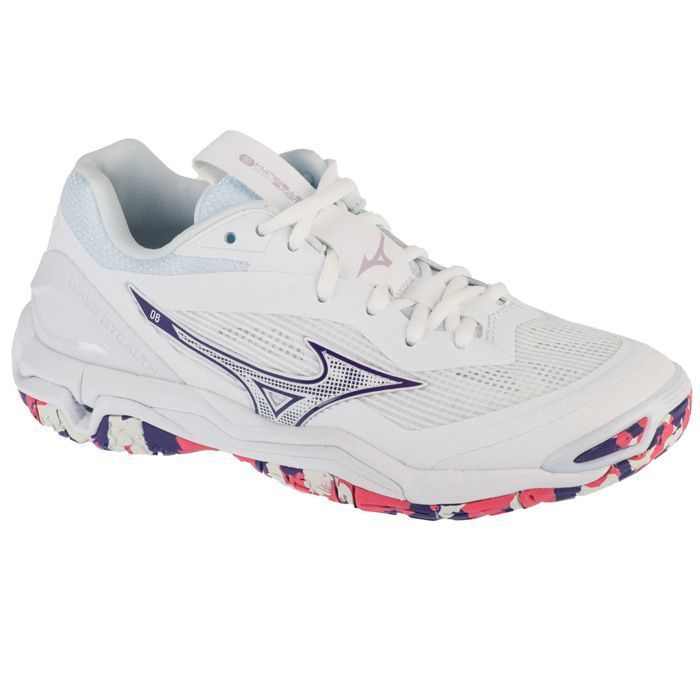 Mizuno Wave Stealth 6 X1GB243020 Femme Blanc chaussures de handball