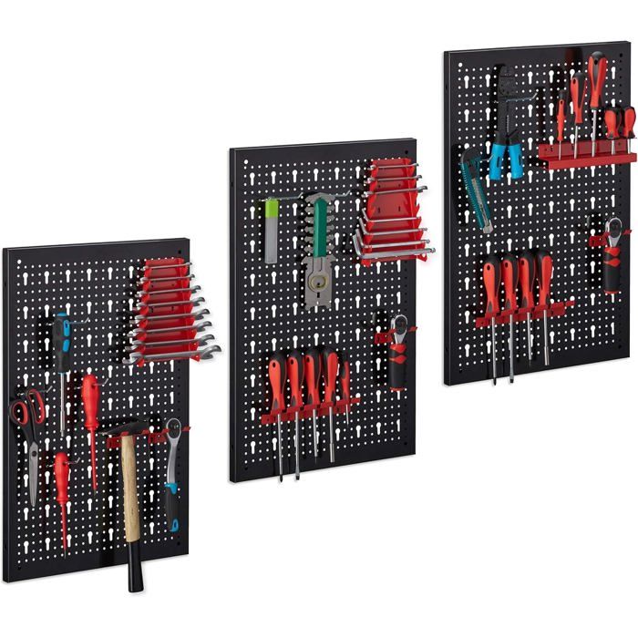 Panneau à Outils Perforé Pour EcoFlow RIVER 3 Plus - Organisation Mobile - Sangles Réglables - Adhésif Sans Résidu