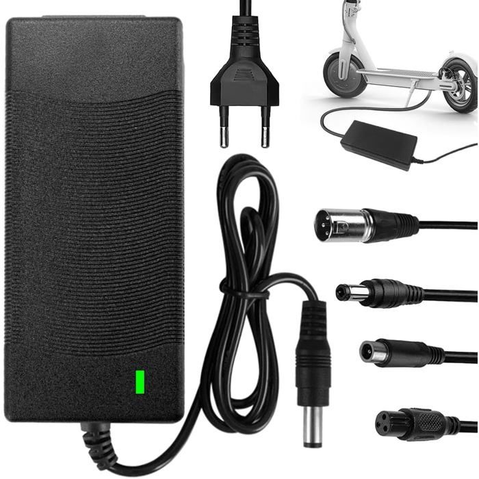 Mezelon Chargeur Trottinette Electrique, Universel 42V 2A Chargeur pour