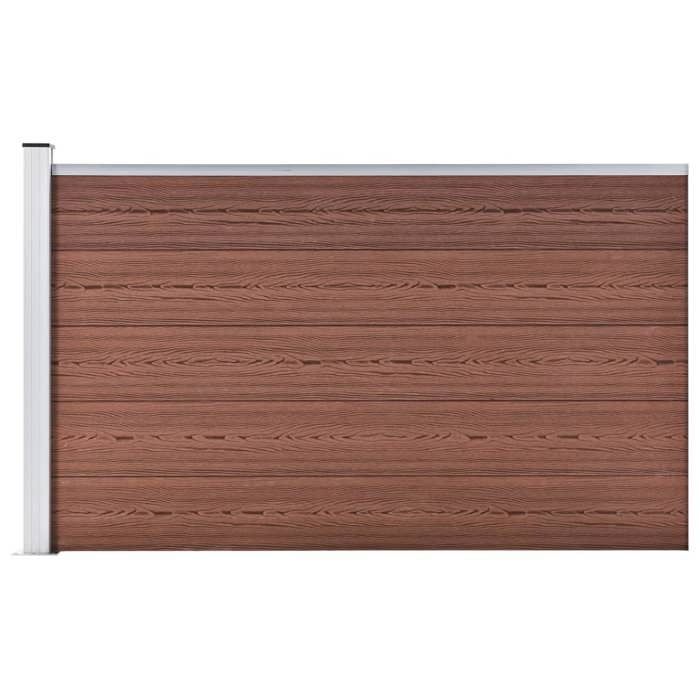 Vidaxl Clôture de jardin - WPC - 175x105 cm