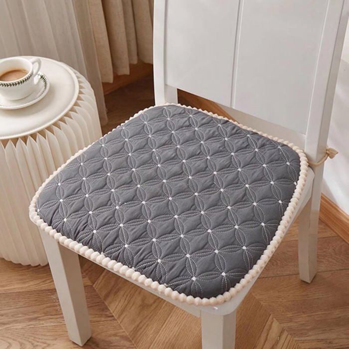 Coussin Chaise Cuisine Lavable, Galette De Chaise Lot De 2 avec Attaches, Antidérapant, Galette De Chaise Dehoussable, Coussins De Chaises D'Interieur Mousse à ​MéMoire(Size:36x38x4.5cm,Color:g
