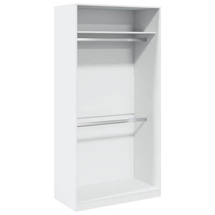 SALE 2026Armoire penderie Pour chambre - WINWIN - Cabinet/Garde-robe Blanc 100x50x200cm - bois dingénierie 51.3 Kg 9285210