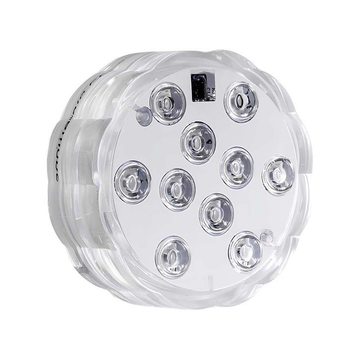 Lampe - AVIZAR - LED Submersible 5W - RGB télécommandée - IP67 - Piles AAA Lampe - AVIZAR - LED Submersible 5W - RGB télécommandée - IP67 - Piles AAA