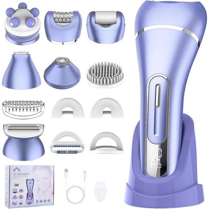 7 En 1 Rasoir Electrique Femme IPX7 tanche USB Rechargeable 2 7-en-1-rasoir-electrique-femme-ipx7-tanche-usb-rechargeable-2