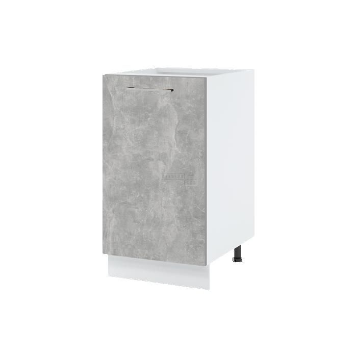 Meuble bas de cuisine Bellissi Beton Naturel 1 porte L 45 cm - Cuisineandcie