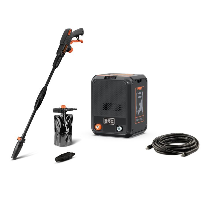 Black+Decker Nettoyeur Haute Pression BXPW1700C Compact (1.700 W 130 bar 450 l/h)