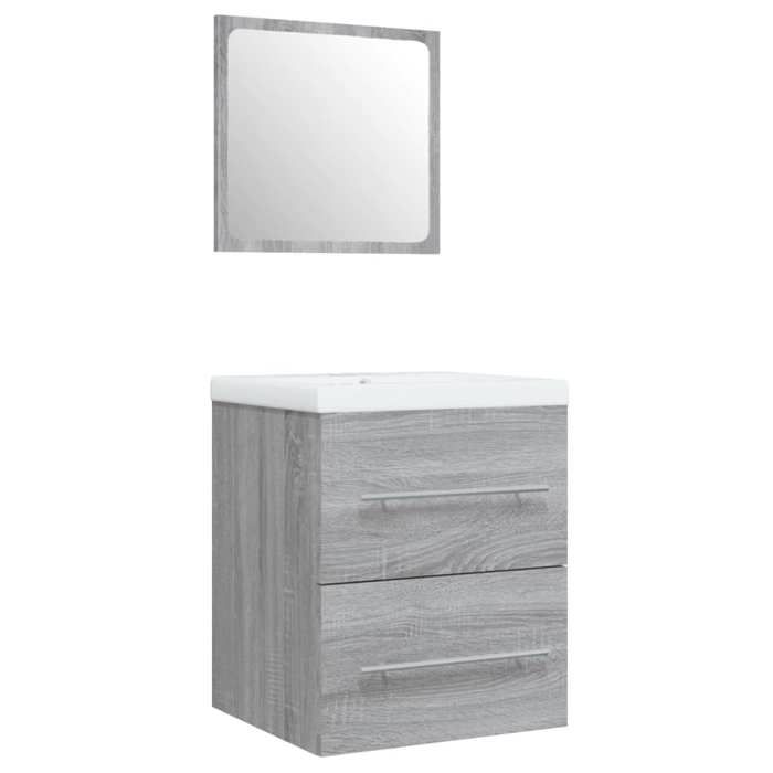 Cabinet/Armoire pour Lavabo - NGM - Elégant Design - avec bassin intégré Sonoma gris bois dingénierie 83336144033