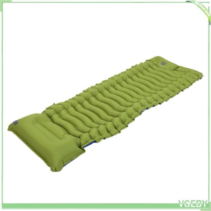 Matelas de couchage de camping - FAFEICY - Auto-gonflant 190x65x10 cm - Oreiller intégré - Revêtement TPU imperméable - Indéchirable