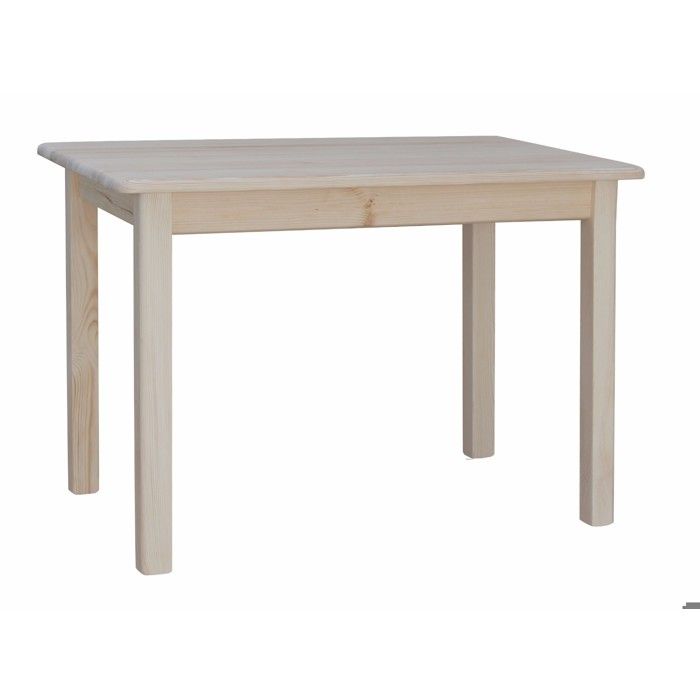 Table à manger KOMA KM217514 en pin massif 90 x 50 cm pin brut