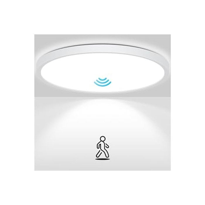 22CM Plafonnier LED Detecteur De Mouvement IP44 Luminaire Inté. Rieur Plafonnier Lampe Plafond Panneau éClairage de Plafond 22CM Plafonnier LED Detecteur De Mouvement IP44 Luminaire Inté. Rieur Plafonnier Lampe Plafond Panneau éClairage de Plafond