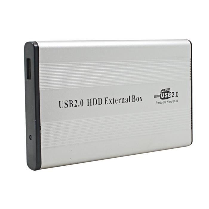 USB 2.0 Boitier externe pour disque dur IDE 2,5 pouces en aluminium -  Cdiscount Informatique