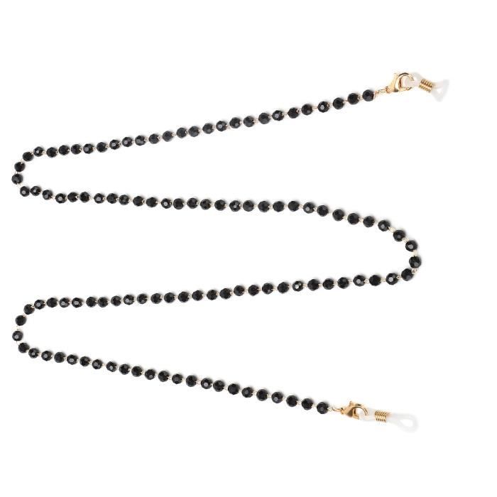 Chaîne De Lunettes En Perles Bramian - Accessoire Déco Argent Pour Lunettes De Soleil Et Lecture - Femme Et Fille
