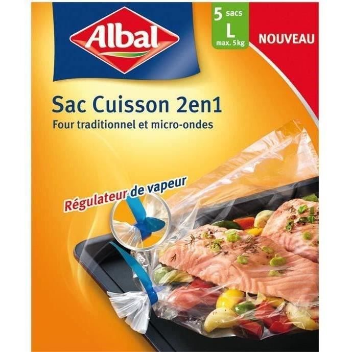 ALBAL Lot de 5 sacs de cuisson au four Aroma - 35 x 43 cm