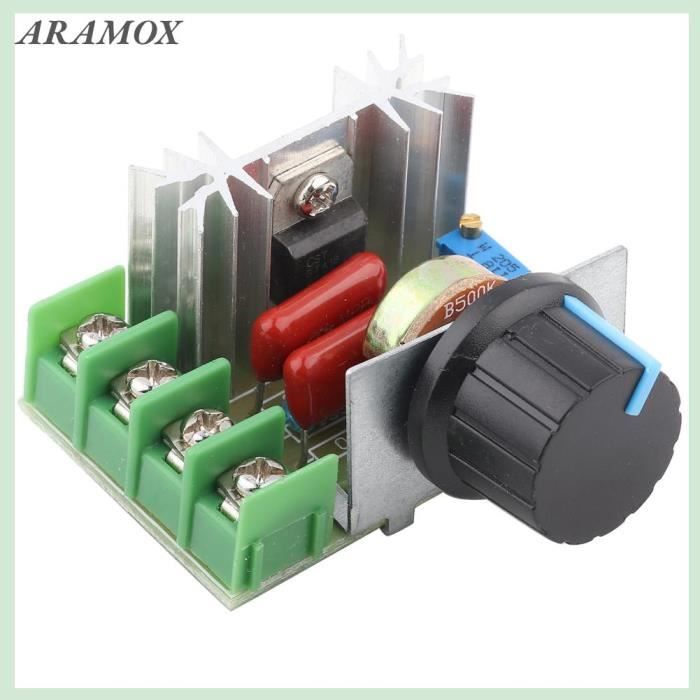 Variateur De Vitesse Universel 2000W 25A - Régulateur Moteur AC 50-220V, Gradation Électronique