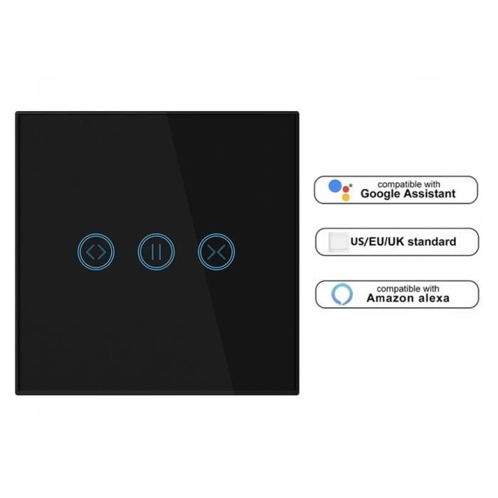 Commande Vocale Timer【Ligne Neutre Requis】 Interrupteur Connecté WiFi 2 Gang Besvic Interrupteur Mural Intelligent Compatible avec Alexa et Google Home Interrupteur Intelligent Tactile 