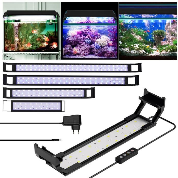 Hengda 10W Aquarium LED avec minuterie éclairage coquillages, 30-50cm