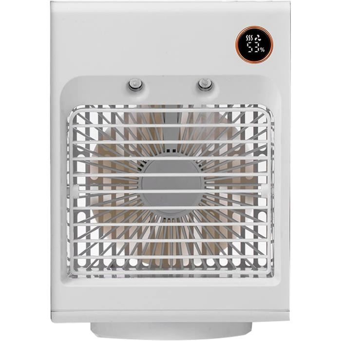 Climatiseur Portable 3-en-1 - Refroidisseur D'air, Veilleuse LED, Humidificateur, USB, 5W
