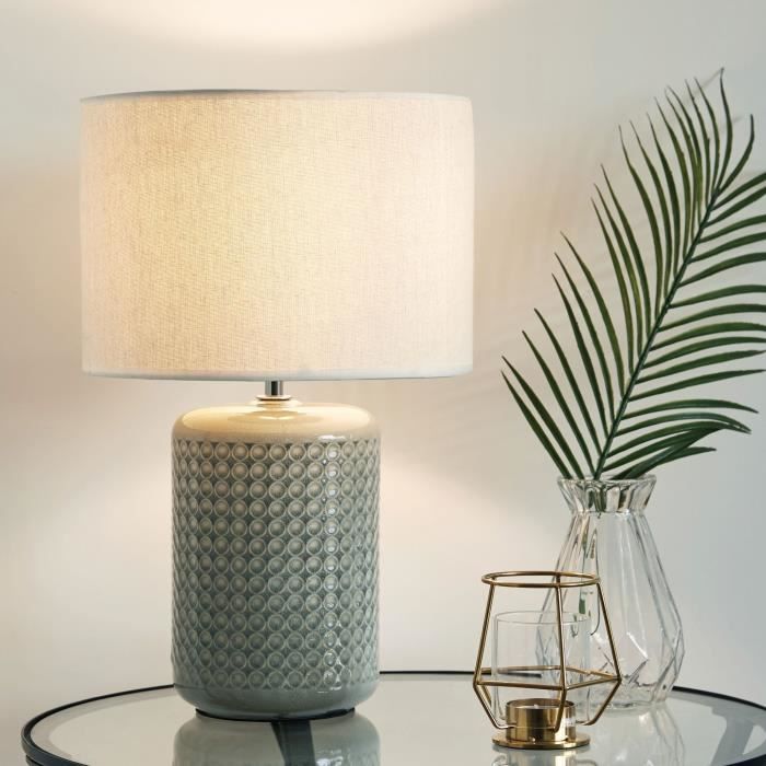 Lampe à poser Pauleen Go for Glow E27 - beige/gris/vert - 20W/230V