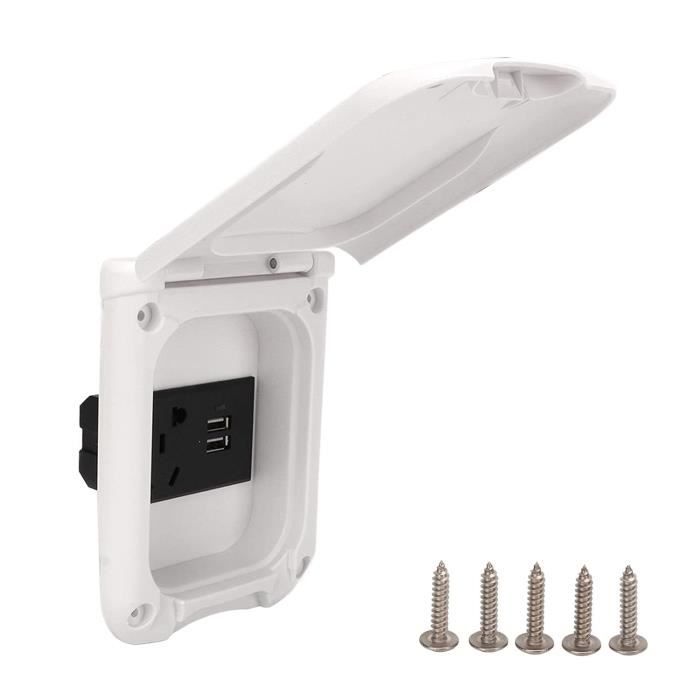 Plaques De Prise Jack 1/4" Pour Guitare Électrique - 2 Pièces Métal Noir, Filetage M9, 25x9 Mm - Style Telecaster