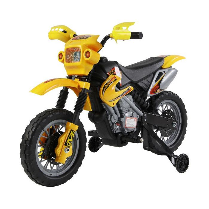 Moto Cross &Eacute;lectrique Enfants Booster jaune
