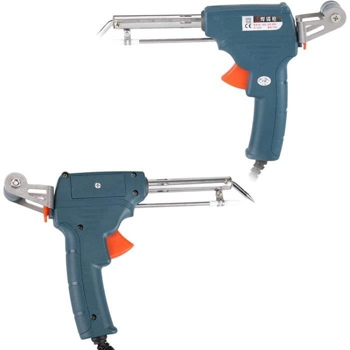 Kit Pistolet à Souder Automatique 60W - Avec Pompe à Dessouder, Fil D'étain, Pincettes, Pour Réparations électroniques Et Bricolage