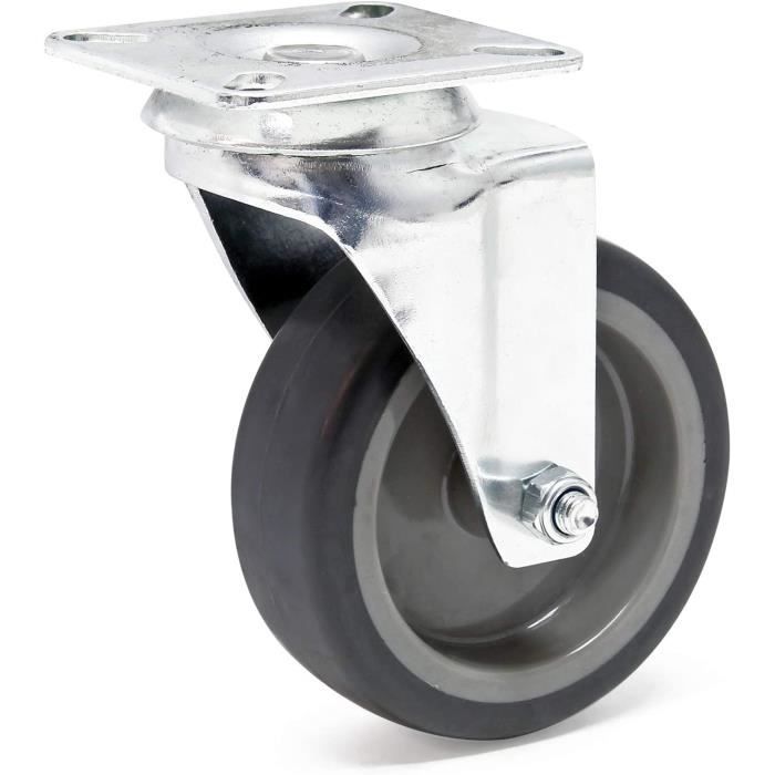 Roulette pivotante diamètre 260 mm roue pneu gonflable 3.00-4 - 135 Kg :  : Bricolage