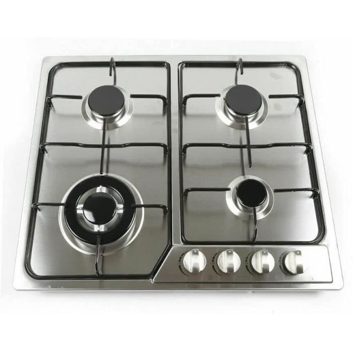 Plaque de cuisson à gaz encastrable en acier inoxydable 45 flammes