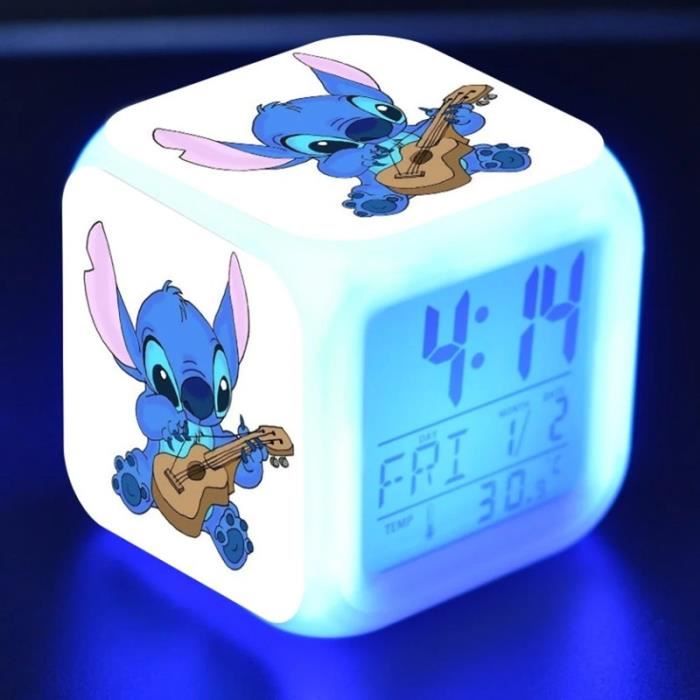 Des gamins LED Numérique Anime Réveil 7 couleurs Dessin animé Chambre Mignonne Réveil Mini Voyage Réveil Fans de cinéma Réveil Cadeau d/'anniversaire pour Enfants Garçons Les filles Les adolescents