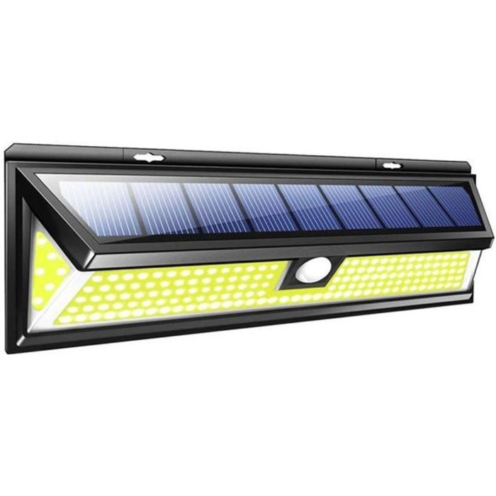 Juce® Lampe Solaire Extérieur 180 LED Etanche Solaire Détecteur de Mouvement Eclairage Sans Fil Spot Solaire Lumière Puissant