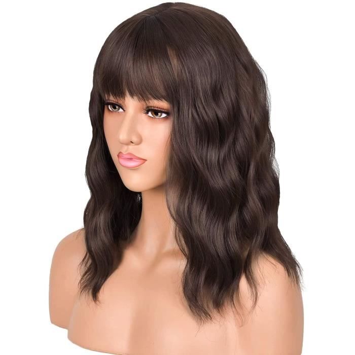 Perruque Naturelle Coupe Bob Court Auburn - Cheveux Humains Fait Main À Abidjan
