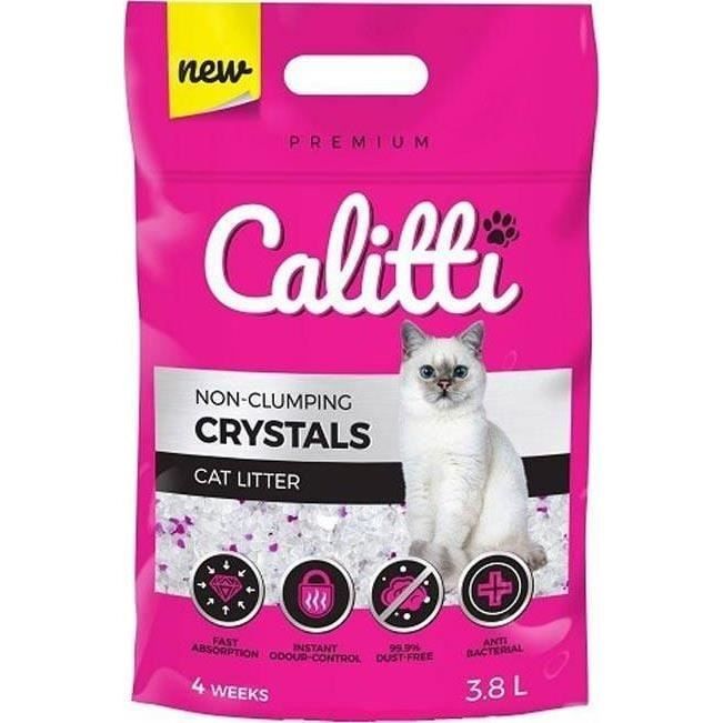 Litière pour chats Calitti Crystal Natural 3.8 l