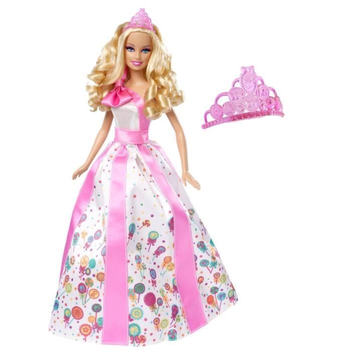 Barbie Poupee Princess Joyeux Anniversaire Cdiscount Jeux Jouets