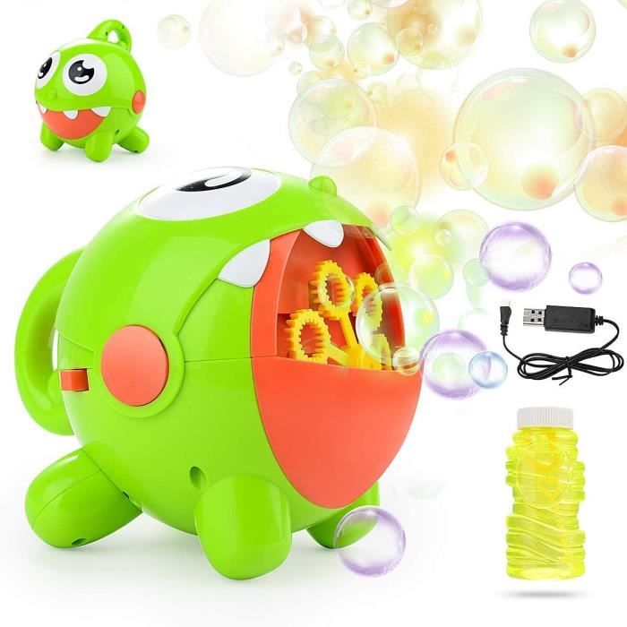 EXTSUD - Machine à Bulles Automatique Rechargeable USB - Jouet De Bain Et Extérieur - Ventilateur Intégré - Pour Enfants Dès 3 Ans - Idéal Pour Fêtes Et Mariages