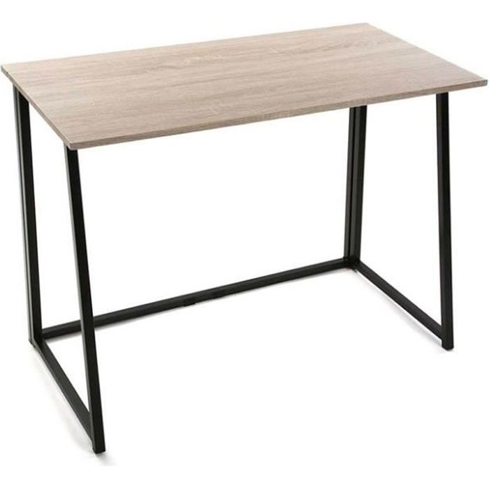 Bureau Pliable Bois Metal Bois Metal Achat Vente Bureau Bureau Pliable Bois Metal Bois Cdiscount