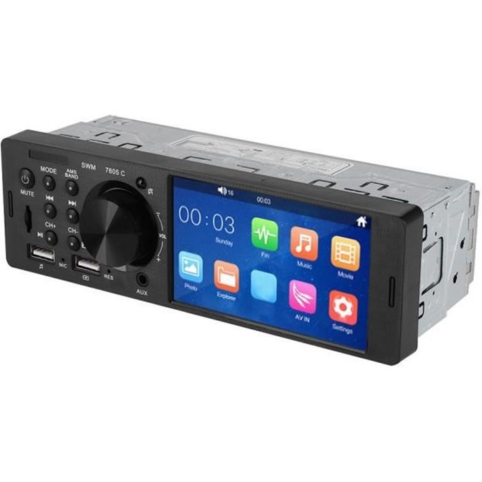 Autoradio GPS Bluetooth UVERBON Navigation Voiture Stéréo Écran 7 Tactile  Lecteur MP5 FM Multimédia Stéréo Caméra de Recul - Cdiscount Auto