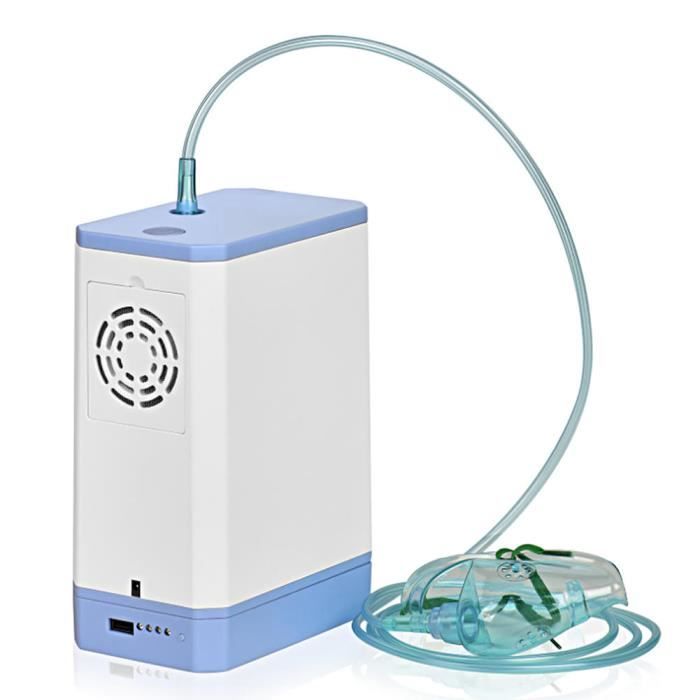 Concentrateur d'oxygène - Concentrateur d'oxygène portable pour usage  domestique - Aide à la santé - Machine à oxygène domestique - Avec tube d' oxygène - Continu et stable