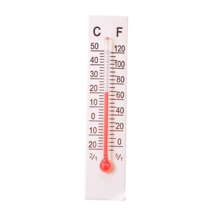 20pcs - Thermomètre Miniature En Papier Et Carton, Style Simple, Maison, Intérieur Et Extérieur, Petit Format