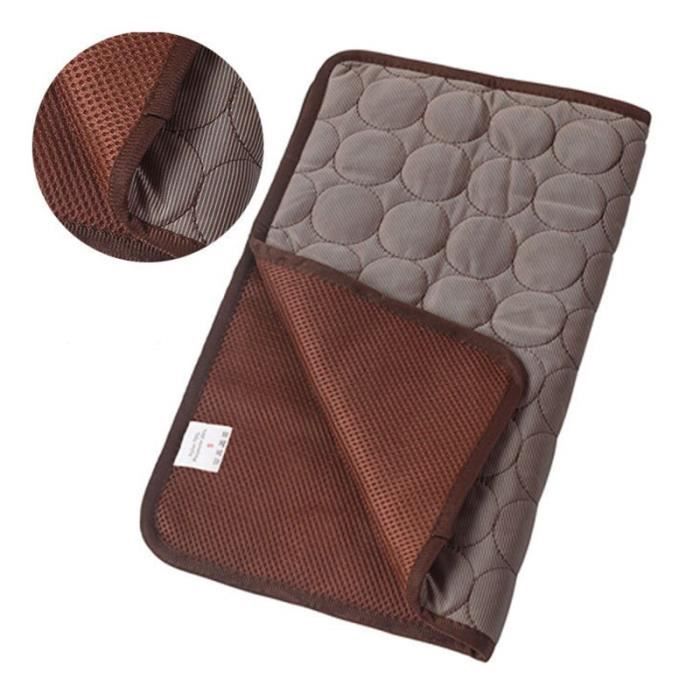 Tapis rafraîchissant - XS (30x40cm) - Café - Lavable en machine - Confort optimal pour chiens