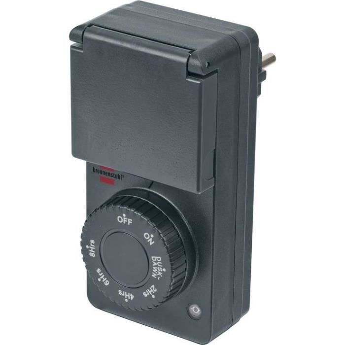 Minuterie - Brennenstuhl - 1506120 - Extérieur - Interrupteur automatique - LED