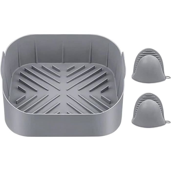 Inserts En Silicone Pour Friteuse à Air - Lot De 2, Diamètre 20,3 Cm, Pour Philips, Cosori 5-6,2L, Lavables Et Réutilisables
