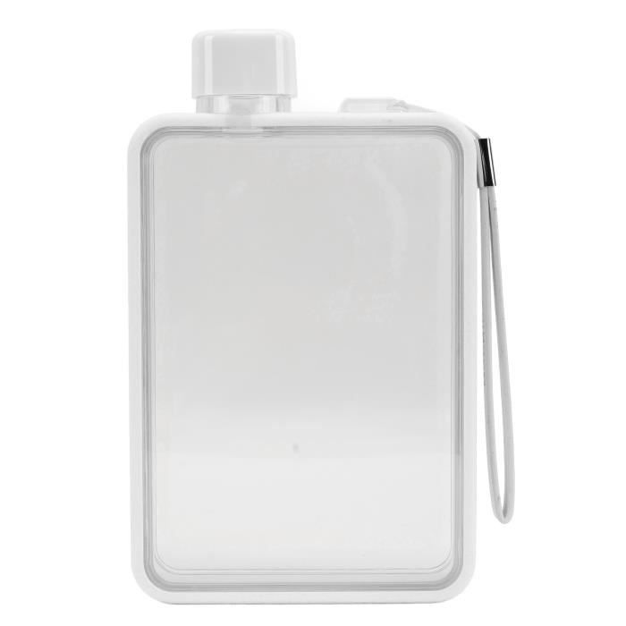 Bouteille D'eau NiHome 355 Ml – Tritan Blanc, Design Ovale, Sans BPA, Avec Sangle