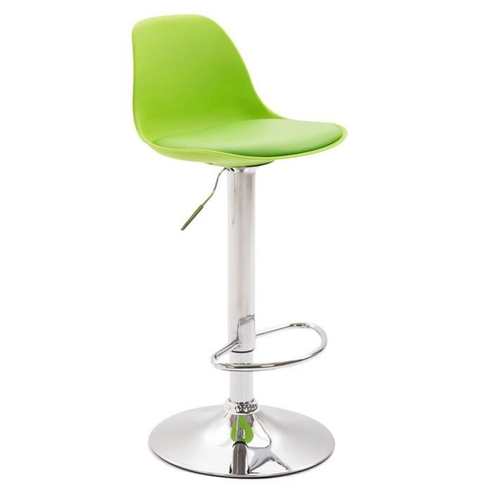 -CLP-Tabouret de bar Kiel Similicuir et coque en plastique-Array