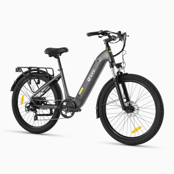 Vélo électrique DYU C1 City Bike 350W 10Ah 25KM-H 60KM 26 pouces Gris