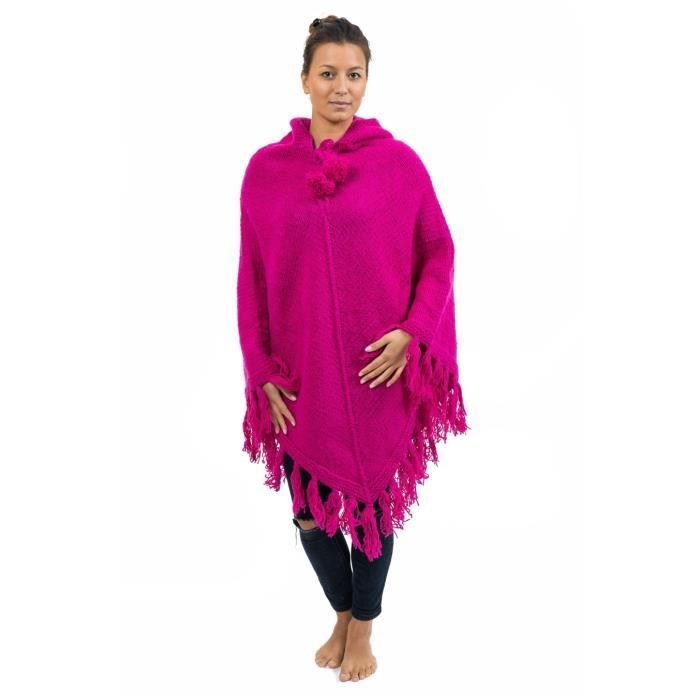 Fantazia Poncho Nepal Laine Poncho U Rose Cdiscount Puericulture Eveil Bebe