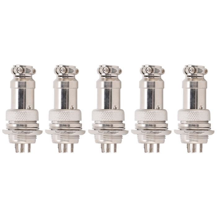 YACSEJAO GX16 Prise De Courant Aviation 4 Broches 16mm GX16-4