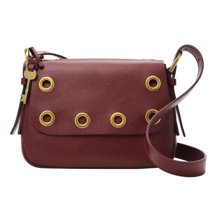 FOSSIL Harper Small Flap Crossbody Wine [156452] sac à épaule