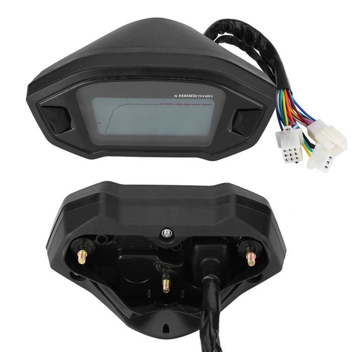 Garosa compteur kilométrique moto Compteur de vitesse LCD coloré