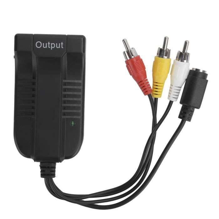 S-VIDEO to HDMI Converter Adapter, HDMI to Adapter with Svideo Cable Audio Video Converter, Support 720P 1080P High Resolution Plug and Play