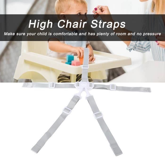 Harnais 5 Points Réglable Pour Bébé – Compatible Siège Auto, Poussette, Chaise Haute, Sécurité Renforcée