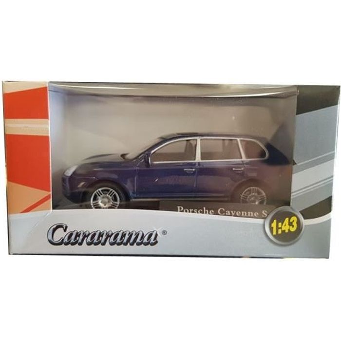 Voiture miniature PORSCHE CAYENNE S bleue Cararama 1/43 pour enfant de 3 ans et plus